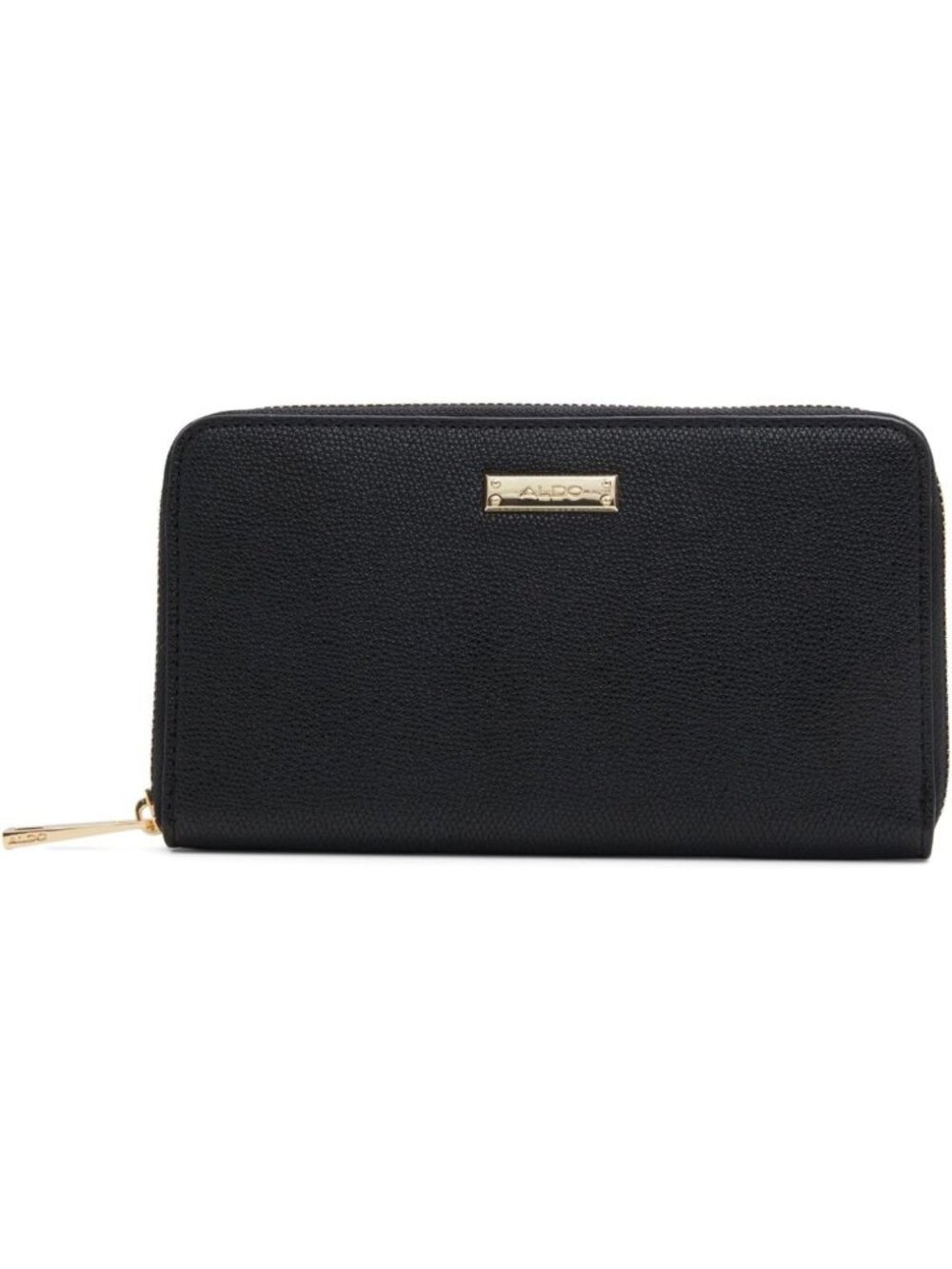 Chic Black Women's Wallet with Multiple Card Slots and Zip Closure - Stylish